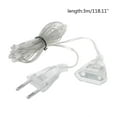 thumbnail image 4 of 3m Power Extension Cable Plug Extender Wire For LED String Light Christmas Light, 4 of 13