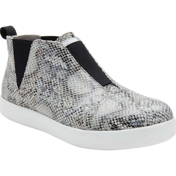 Women's Alegria by PG Lite Parker Pull On Sneaker Grey Snake Vegan Leather 41 M