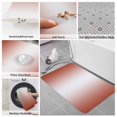 thumbnail image 6 of Red Ombre Bath Mat 3 Piece Bathroom Rug Set, Modern Gradient Abstract Art Non Slip Bath Rug Contour Mat and Toilet Lid Cover, Absorbent Shower Mats Soft Bath Rugs and Mats Sets, 6 of 8