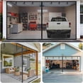 thumbnail image 4 of Garage Door Screen Magnetic Closure, 16x7 Ft Heavy Duty Fiberglass Magnetic Screen Door Mesh with Weighted Bottom for 2 Car Garage Net Screen, Breathable & Hands Free, Anti Annoying Animal Out, 4 of 9