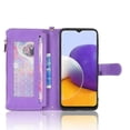 thumbnail image 4 of For Samsung Galaxy A22 5G Litchi Texture Zipper Leather Phone Case, 4 of 5