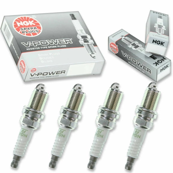 NGK "V-POWER" Spark Plugs (Set of 4) for 2007-2017 Jeep Patriot 2.0L 2.4L