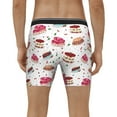 thumbnail image 4 of Picia Birthday Cake Pattern Men's Athletic Long Leg Briefs , Performance Stretch Underwear，Moisture-Wicking, 4 of 7