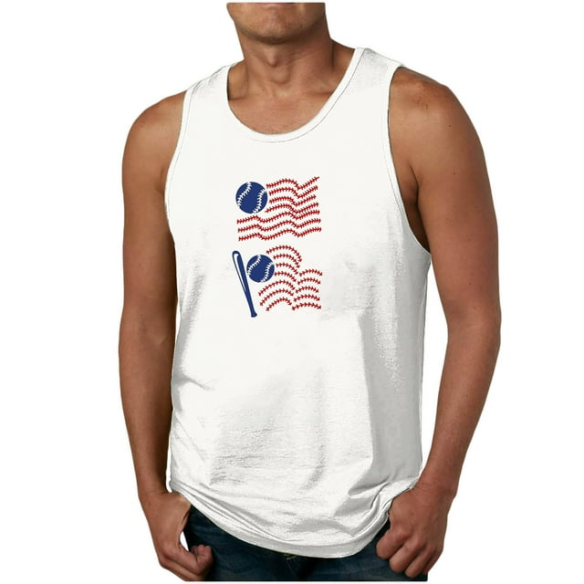 Tanques para Hombre de Verano Suelto Cuello Redondo de Algodón Poliéster Desgaste Casual, Camisa sin Mangas Deportivas de los Hombres para Diario Y Al Aire Libre