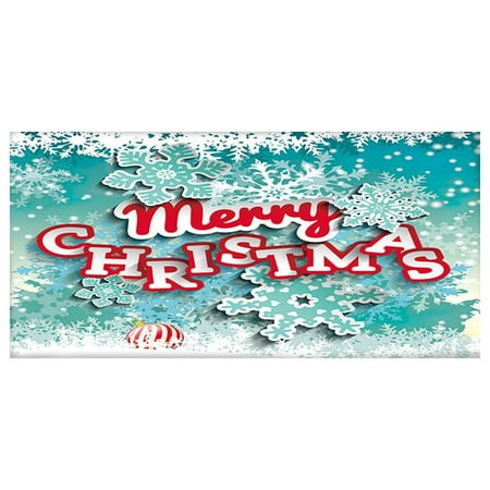 

DYTTDO Room Decor Holy Night Christmas Garage Door Decor Christmas Background Cloth Outdoor Garage Door Tapestry Cloth Holiday Party Decoration Great Gifts for Less