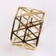 thumbnail image 2 of 12 Uds Anillos de Servilleta Huecos Geométricos Dorados Soporte de Servilleta, 2 of 5