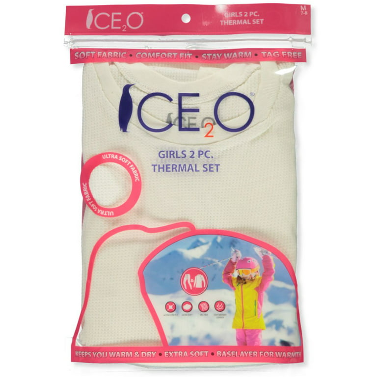 Ice2O Girls’ Thermal 2-Piece Long Underwear Set