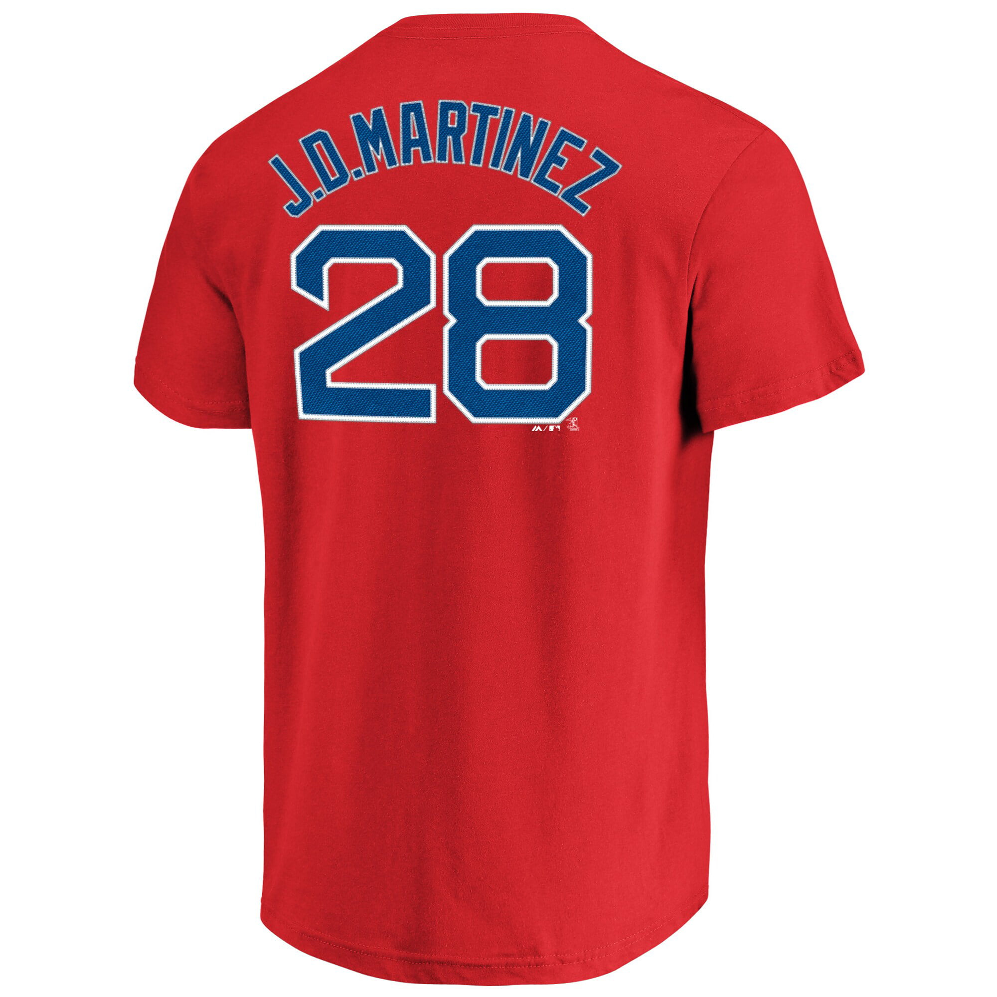 J.D Martinez Boston Red Sox Navy Blue Youth Name and Number Shirt