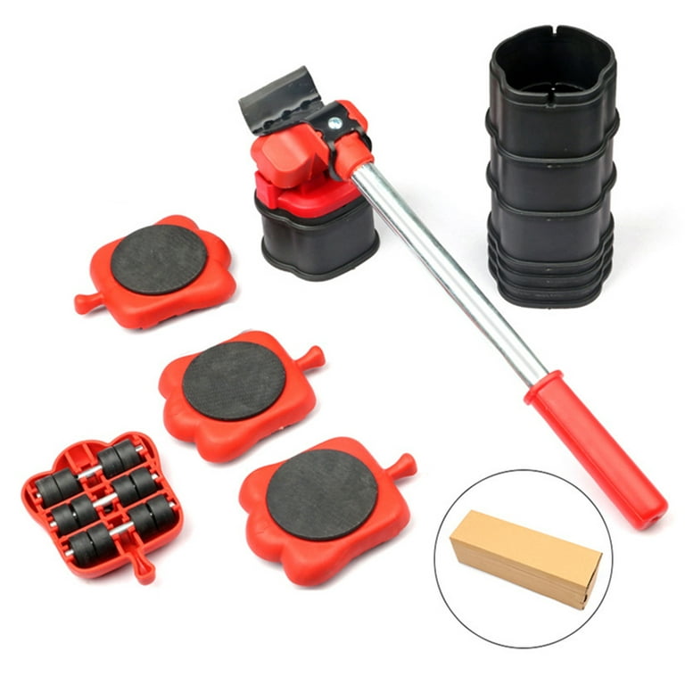Heavy Appliance Lifter and Mover Tool Set - Heavy Duty Roller Move