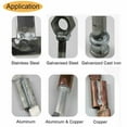 thumbnail image 3 of 1.6mm Aluminum Welding Rods, Multipurpose Copper Aluminum Repair Rods for Welding Alloy, Stainless, Galvanized Steel, 50Pcs, 3 of 8