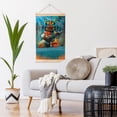 thumbnail image 6 of The Octonauts Wooden Shaft Hanging Poster Home Decor Poster Wall Art Painting For Living Room Bedroom 36"X24", 6 of 7