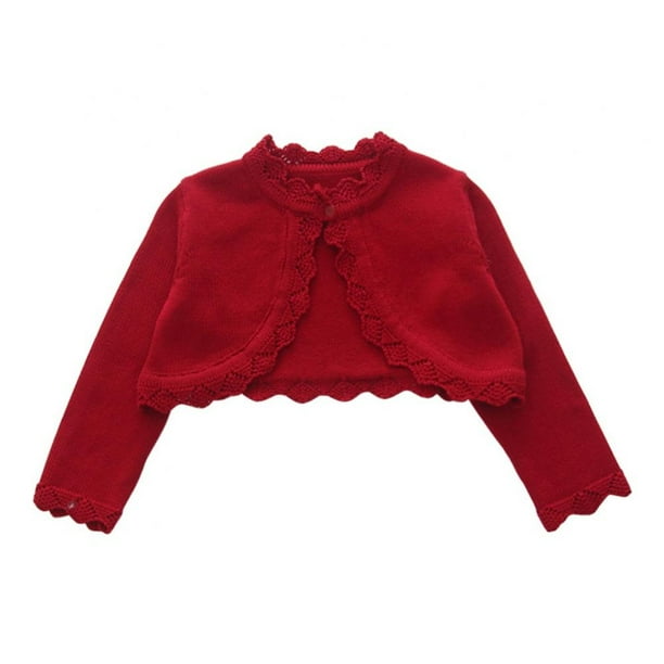 Xmarks Little Girls Sweater Shrug Knit Cardigan Bolero Coat Children