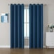 thumbnail image 3 of Cortinas opacas para dormitorio, con aislamiento térmico, cortinas y cortinas para ventana con ojales para sala de estar, gris oscuro, 2 paneles, 52 x 84 pulgadas, 3 of 5