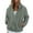Light Gray, variant on WTOBBY Women's Solid Color Fashion Winter Jacket with High Neck and Long Plush Fleece, Zipper Front Warm Outerwear,Complexion L