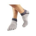 thumbnail image 1 of Men Five Toe Socks Cotton Solid Sports Trainer Running Finger Socks Breathable, 1 of 3
