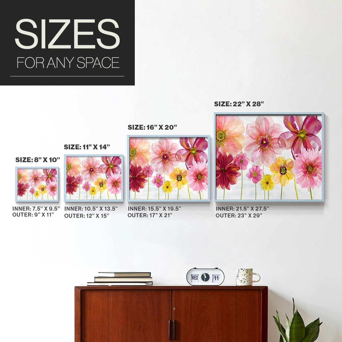 Pop Of Spring by Carol Robinson - Restickable Framed Giclée Print