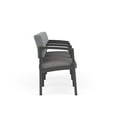 thumbnail image 4 of Fauteuil d'Attente de Réception Lenox en Acier à 3 Places / Acier Charbon / Gris / Gris, 4 of 5