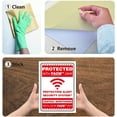 thumbnail image 4 of Autocollant de Signalisation de Surveillance 5 Pcs 10 X 7 Po Autocollants d'Avertissement Imperméables Protection contre les Marques d'Avertissement Autocollants d'Alerte en PVC pour Panneaux de Sécurité Autocollant Adhésif pour Lieu de Travail, 4 of 9