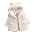 thumbnail image 1 of Niños Teddy Bear Fluffy Jacket Coat Girls Winter Warm Fleece Outwear con capucha LingWen 9024715477361, 1 of 1