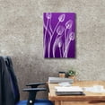 thumbnail image 3 of Epic Graffiti 'X-ray Flowers Purple' by GraphINC, Giclee Canvas Wall Art, 18"x26", 3 of 8