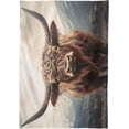 thumbnail image 2 of Coolnut Highland Cows Rectangle Tablecloth Waterproof Polyester Table Clothative Stain Resistant & Wrinkle Resistant Washable Table Cover for Dining Table/Party/Camping 60x90 Inch Decor Gift, 2 of 7