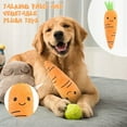 thumbnail image 5 of Cute Fruit & Vegetable Plush Squeaky Toy For Pet, Soft Sound Toy With Adorable Cartoon Shape,Pet Toys for Self Play,Gifts for Pets and Pet Lovers(Orange), 5 of 5