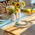 thumbnail image 4 of Summer Beach Round 13 Inch Placemats Set of 8, Coastal Ocean Tropical Palm Trees HeatResistant Non Slip Place Mats for Dining Table, Wipeable Braided Kitchen Table Mats for Housewarming, 4 of 9