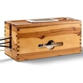thumbnail image 1 of Acacia Wood Cable Management Box - 15" L Wooden Cable Organizer Box for Electrical Hiding Cord Management - Power Strip Box Hider Cable Storage Box for Office, Router Wires, Under Desk Cord, 1 of 8