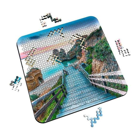 Torched Mind Bending Puzzle 11.1"x 11.1"x0.37" (100 pieces) Praia Do Camilo
