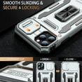 thumbnail image 2 of for iPhone 11 Pro Case with Screen Protector,Sliding Camera Cover,-Grade Cover with  Stand Phone Case 5.8" Grey, 2 of 12