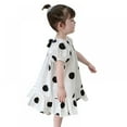 thumbnail image 1 of Xinhuaya Girls Summer Sleeveless Polka-Dot Dress Kids Baby Princess Dresses Children Puff sleeve Clothes, 1 of 7