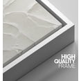 thumbnail image 4 of PixonSign Framed Wall Art Geometric White Brush Stroke Waves Abstract Shape Paintings Minimalism Modern Art Decoration Contemporary Canvas Prints Fine Art Cool for Rooms - 24"x36" White, 4 of 5
