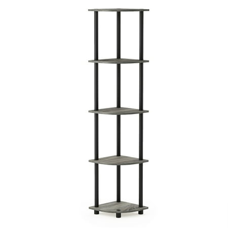 Deluxe Display Shelf - Turn-N-Tube Corner Display Rack Multipurpose Shelving Unit, Multiple Colors