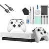 Microsoft Xbox One X 1TB Gaming Console White with 2 Controller HDMI Cleaning Kit