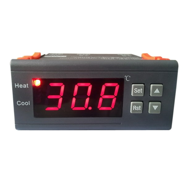 Termostato controlador de temperatura digital Cola con sonda de sensor 12V 10A Termosta de pantalla LED