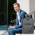 thumbnail image 6 of Lksixu Casual Laptop Backpack, Soild Color Large Capacity School Bag with Compartment, Lightweight Travel Laptop Backpack for Men & Women, Minimalist Style Daypack Back to School Gifts for College, 6 of 9