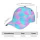 thumbnail image 2 of Fotbe Purple Dragon Scales Gorro Clásico de Béisbol, Gorra Ajustable con Broche Snapback, Gorro de Exterior de Algodón Suave, 2 of 6