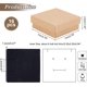 thumbnail image 4 of Juego de 16 cajas de cartón Kraft para joyería, caja cuadrada de cartón para regalo, 4 of 7
