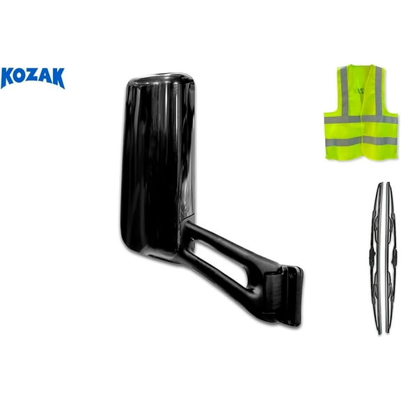 Kozak Compatible with 579 2013-2021 Black Door Mirror with Arm Right Side