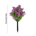 thumbnail image 3 of DefiDgd Outdoor Artificial Green Plant Ground Stake Bush,Faux Greenery Bush Ornament for Outdoor Yard Patio Lawn Porch Garden Landscaping Holiday Daily Home Decoration(QQ), 3 of 6