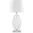 thumbnail image 1 of Elegant Decor ML9313 Stunning Contemporary Style Clear Table Lamp, Silver, 1 of 1