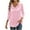 Womens Velvet Top-A80 Pink, variant on Mifsaly Velvet Blouses for Women 3/4 Sleeve Cowl Neck Velour Tops Loose Fit Business Elegant Shirt Fashion Work Office T-Shirts Dressy Casual Spring Fall Outfits M