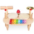 thumbnail image 1 of 1 Set Mini Drum Kit Children Musical Instrument For Kids Wood Xylophone Clear Sound, 1 of 8