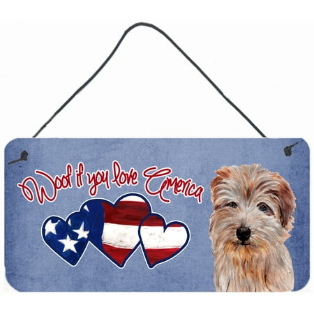Woof if you love America Norfolk Terrier Wall or Door Hanging Prints SC9912DS612