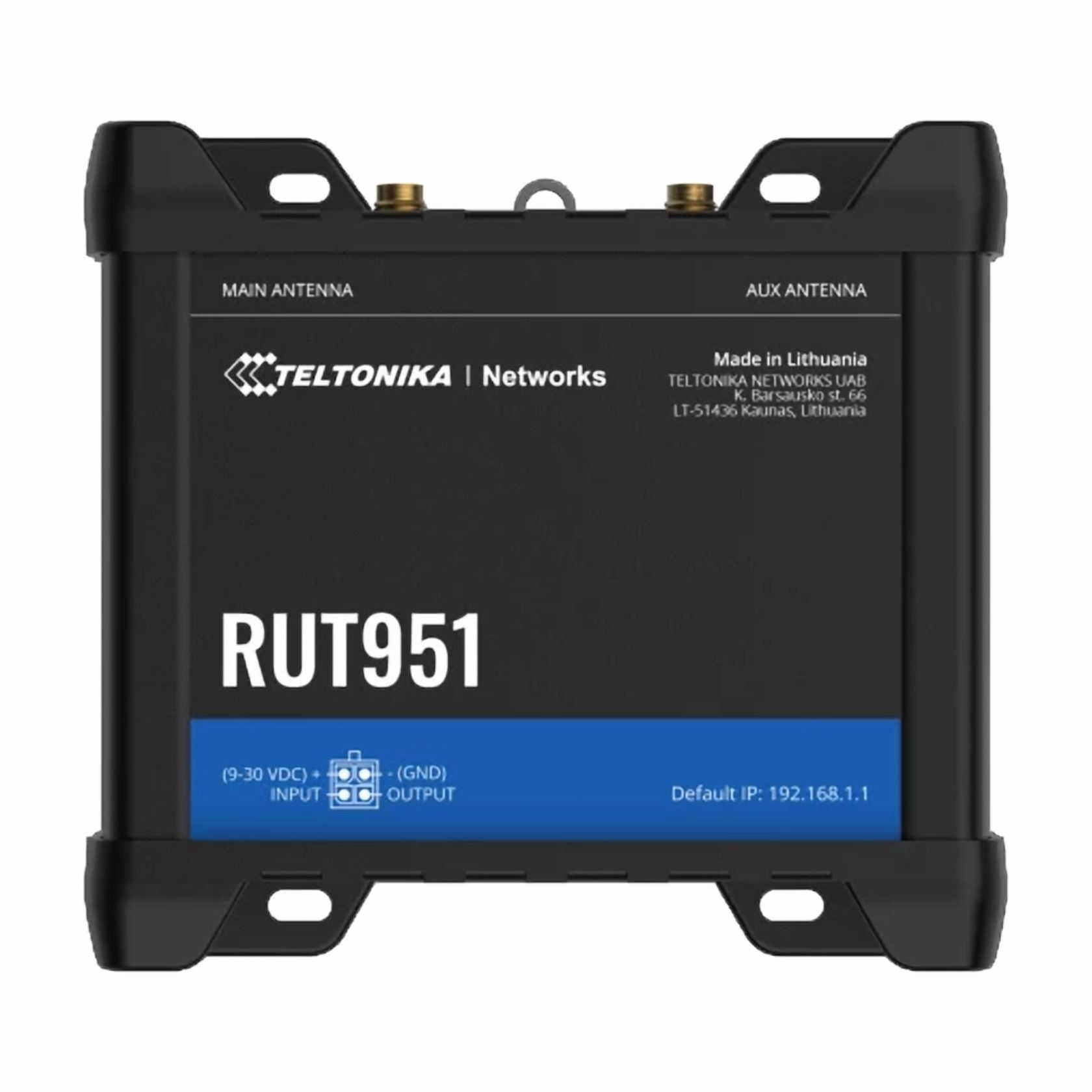 Teltonika RUT951A00800 4G LTE Router - High-Speed Cellular Router with WiFi, Gigabit Ethernet Ports, Industrial-Grade Design, and Secure Connectivity for Remote and Professional Applications