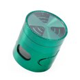 thumbnail image 2 of Hierba gruesa sale de hojas de sal de saleadora 4 capas Vanilla Pimienta Trituradora Molino de especias Herramienta de filtro de molienda con bandeja de recolección Gadget Green Inevent HA011039-04, 2 of 6