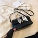 thumbnail image 5 of Quilted Ruched Crossbody Bag, Scarf Decor Handbag For Women, Soft Faux Leather Flap Purse, 5 of 5