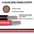 thumbnail image 2 of Cable de batería iGreely, 8 AWG, calibre 8, cobre estañado, 3 m, 2 of 7