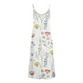 thumbnail image 4 of Generic Women's Summer Maxi Dress Casual V-Neck Sleeveless Bohemian Spaghetti Strap Floral Long Maxi Dress, 4 of 4