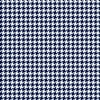 A. E. Nathan Cotton Houndstooth Navy Fabric, 1 Each